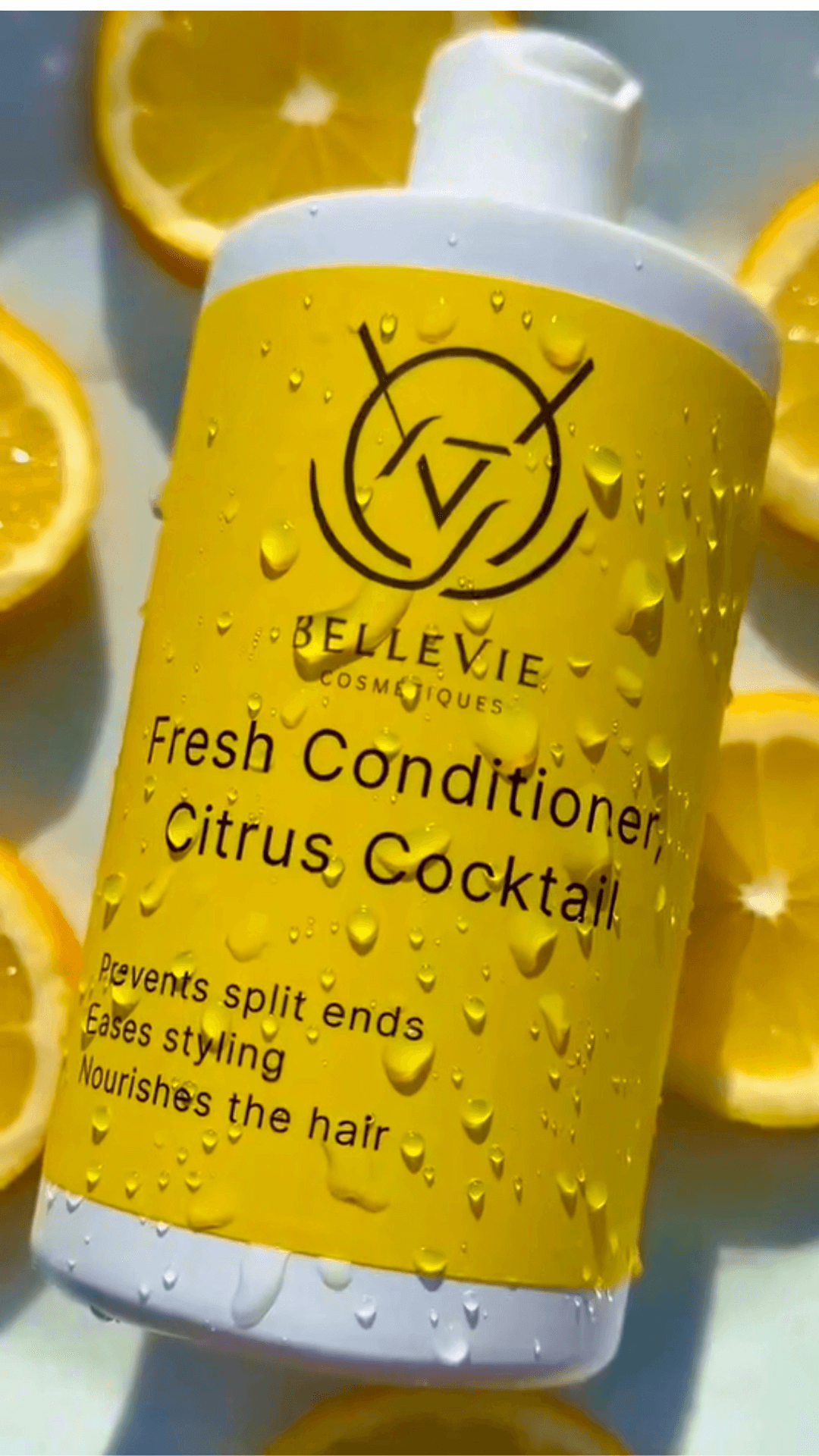 Woman applying clean, vegan hair care products as part of a natural sulfate-free routine – Bellevie Cosmetic 2025 guide