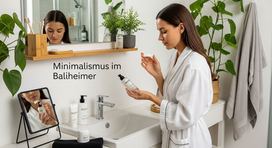 minimalistisches Badezimmer Hautpflege