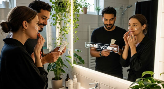 verschil hydrateren voeden huid