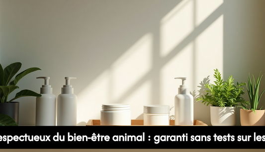Cruelty-free skincare bottles with modern packaging