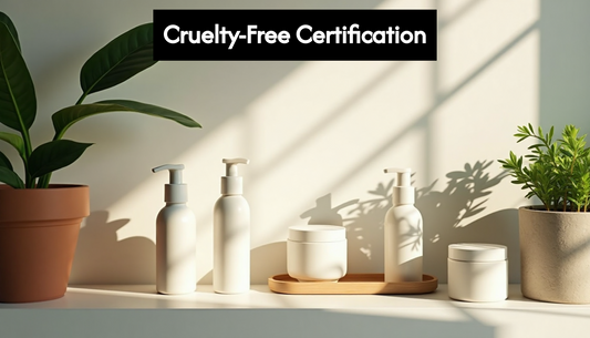 Cruelty-free skincare bottles with modern packaging