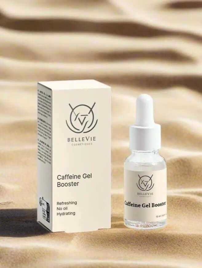 Belle Vie 15ml Caffeine Gel Booster – fast-absorbing gel concentrate for revitalized, glowing skin