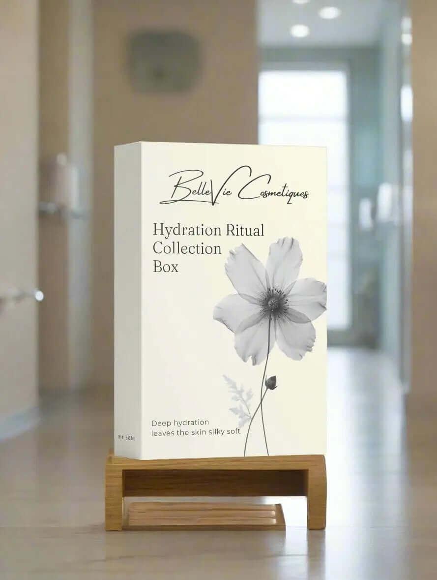 Hydration Ritual Collection Box - Included Oil-to-Milk Cleanser, Moisturising Day Cream, Double Hydration Boost Gel - BelleVie Cosmétiques