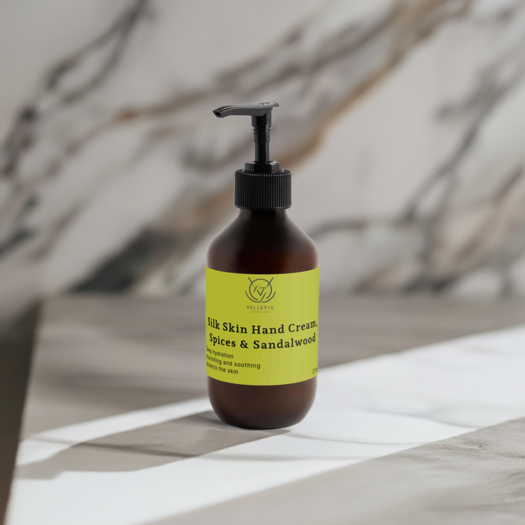 Pamper your hands with our Silk Skin Hand Cream, a luxurious formula designed to provide intense hydration and long-lasting moisture. Enriched with Sunflower Seed Oil and Cocoa Seed Butter, this cream soothes dry and chapped skin, leaving your hands soft, smooth, and protected from environmental stressors. Perfect for daily use, it’s your go-to for healthy, nourished hands!