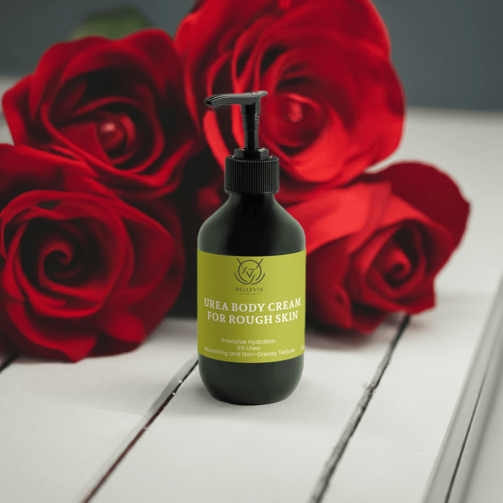 Deeply nourishing 280ml body cream with urea – Belle Vie’s solution for rough skin texture and long-lasting hydration