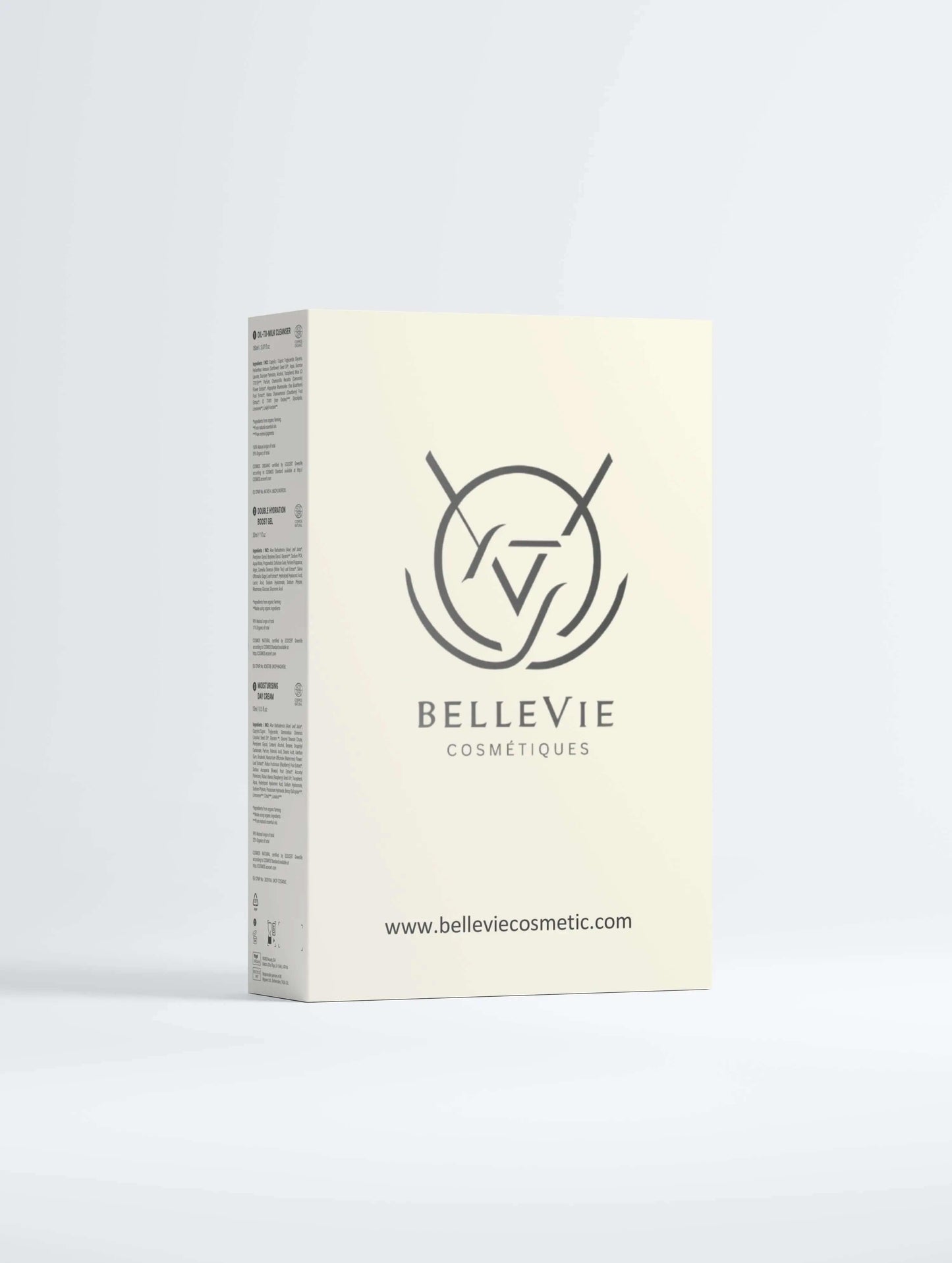 Hydration Ritual Collection Box - Included Oil-to-Milk Cleanser, Moisturising Day Cream, Double Hydration Boost Gel - BelleVie Cosmétiques