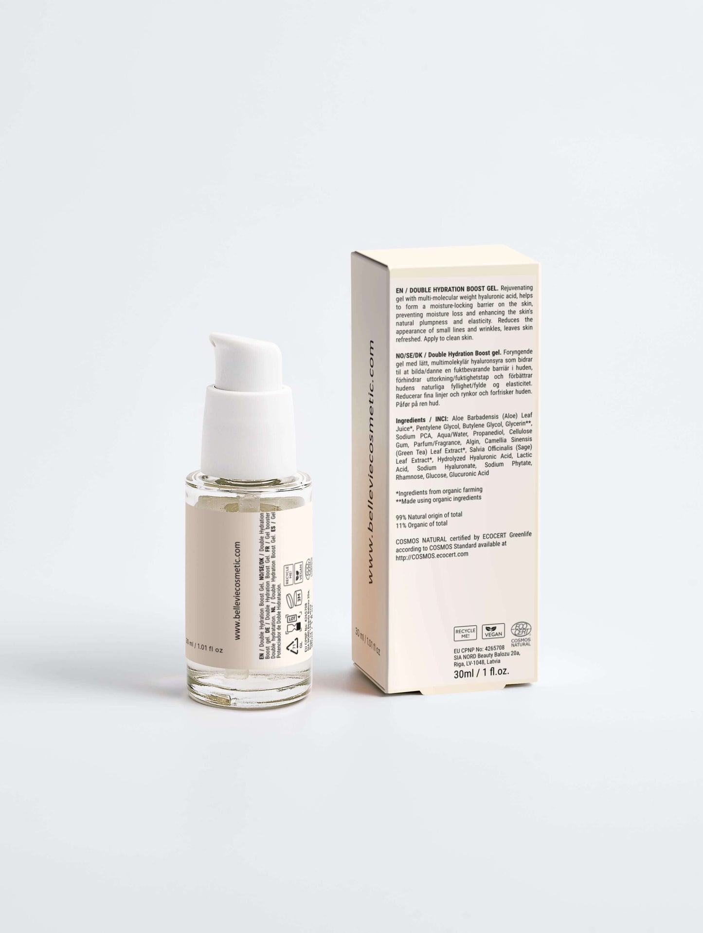 Deep Moisture Collection box showing hydration boost gel with nourishing ingredients and detailed packaging.