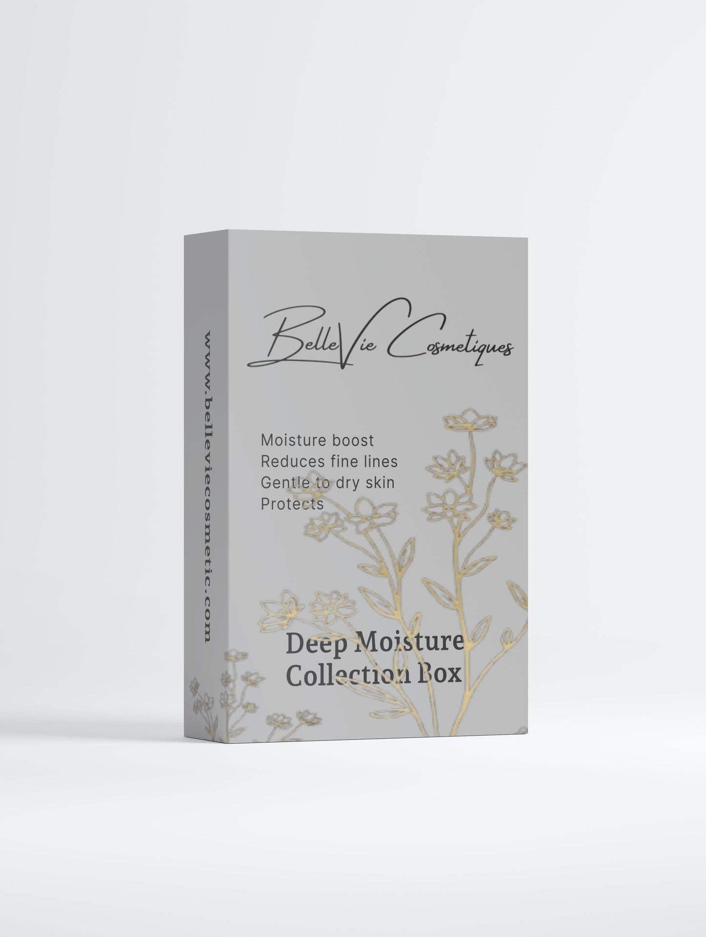 Deep Moisture Collection Box by BelleVie Cosmetiques, designed to boost moisture and reduce fine lines for dry skin.
