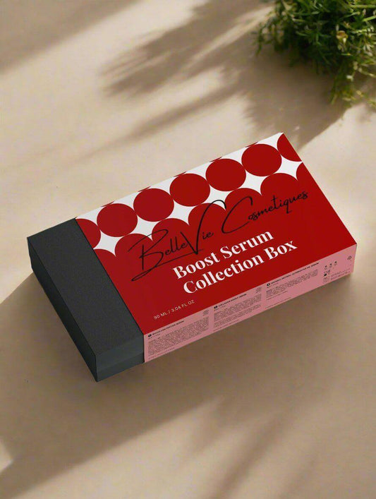 Unlock Radiant Skin with Bellevie Cosmetic's Boost Serum Collection Box – Powerful Serums for Hydration, Anti-Aging, and Glowing Complexion