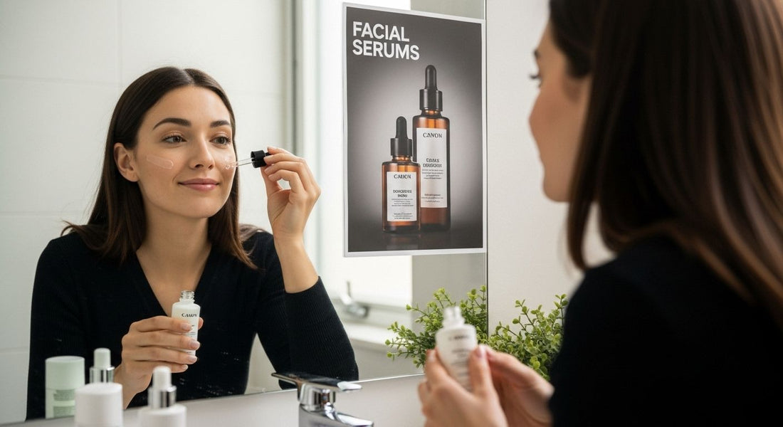 facial serum application