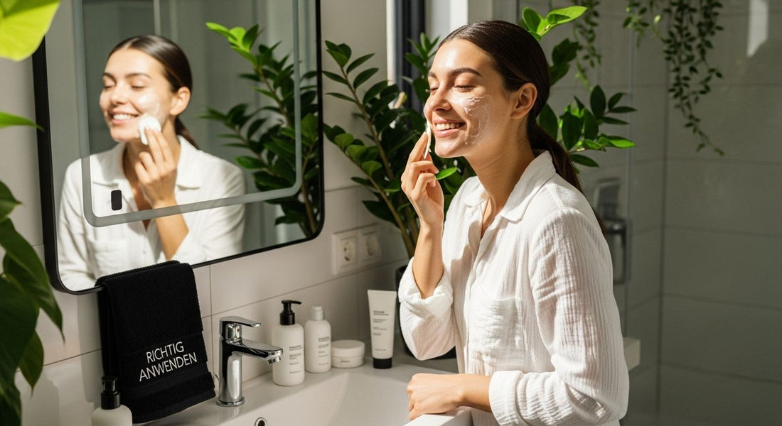 Peeling Anwendung Badezimmer