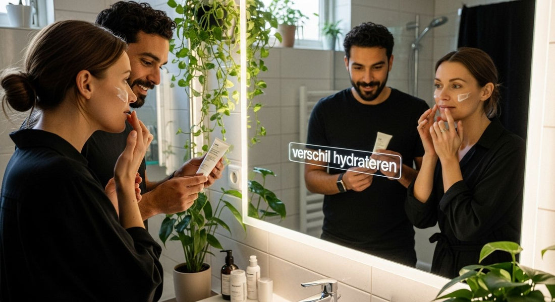 verschil hydrateren voeden huid