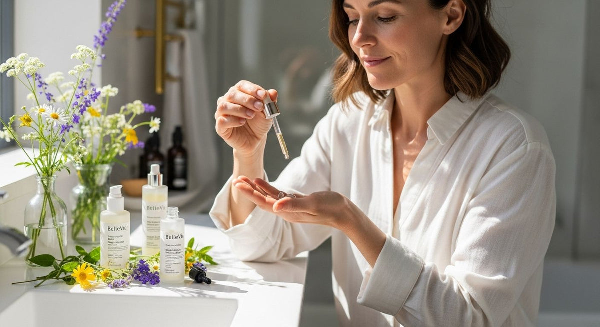 Naturkosmetik Retinol Serum, natürliche Hautpflege, Anwendung