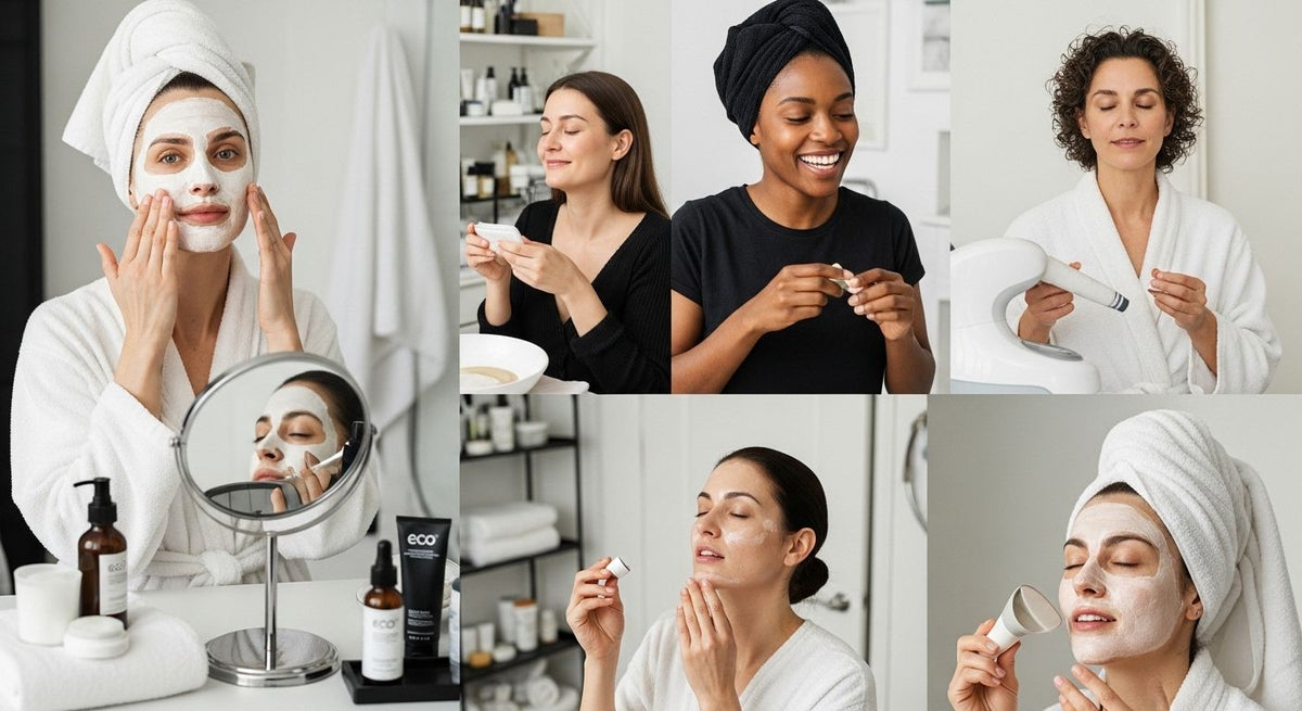home facial routine, skincare self-care, benefits