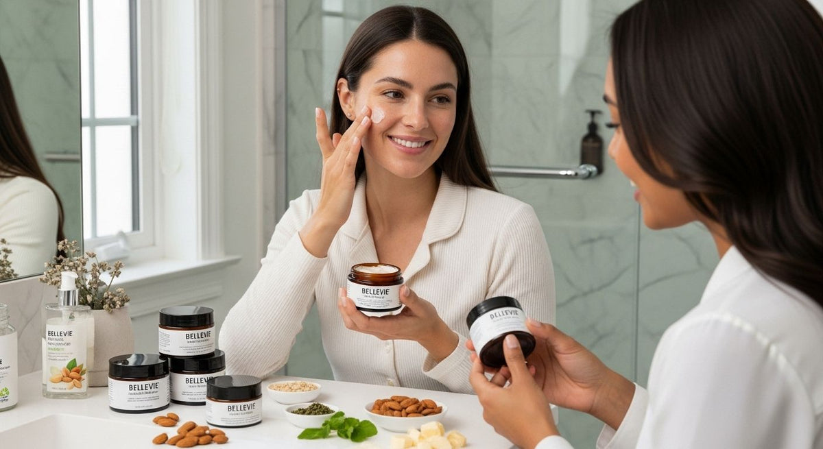 gesichtscreme für trockene haut, skincare routine, moisturize