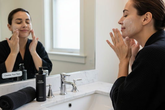 apply serum cleansing