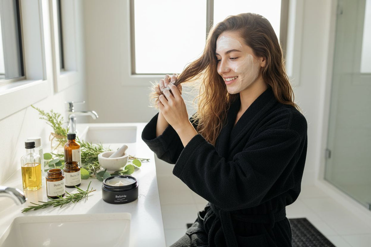 Naturkosmetik Haarmaske Anwendung