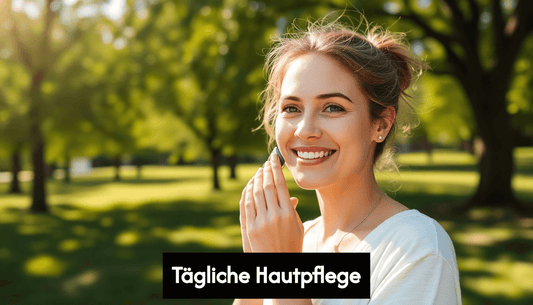 Woman applying sunscreen