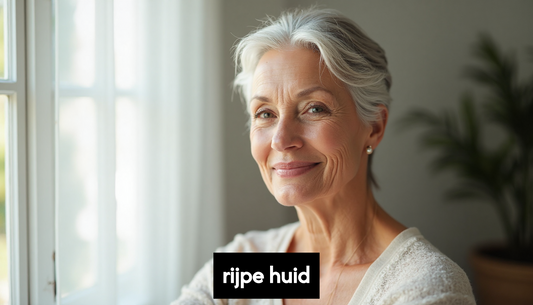 Mature woman with glowing skin enjoying natural light