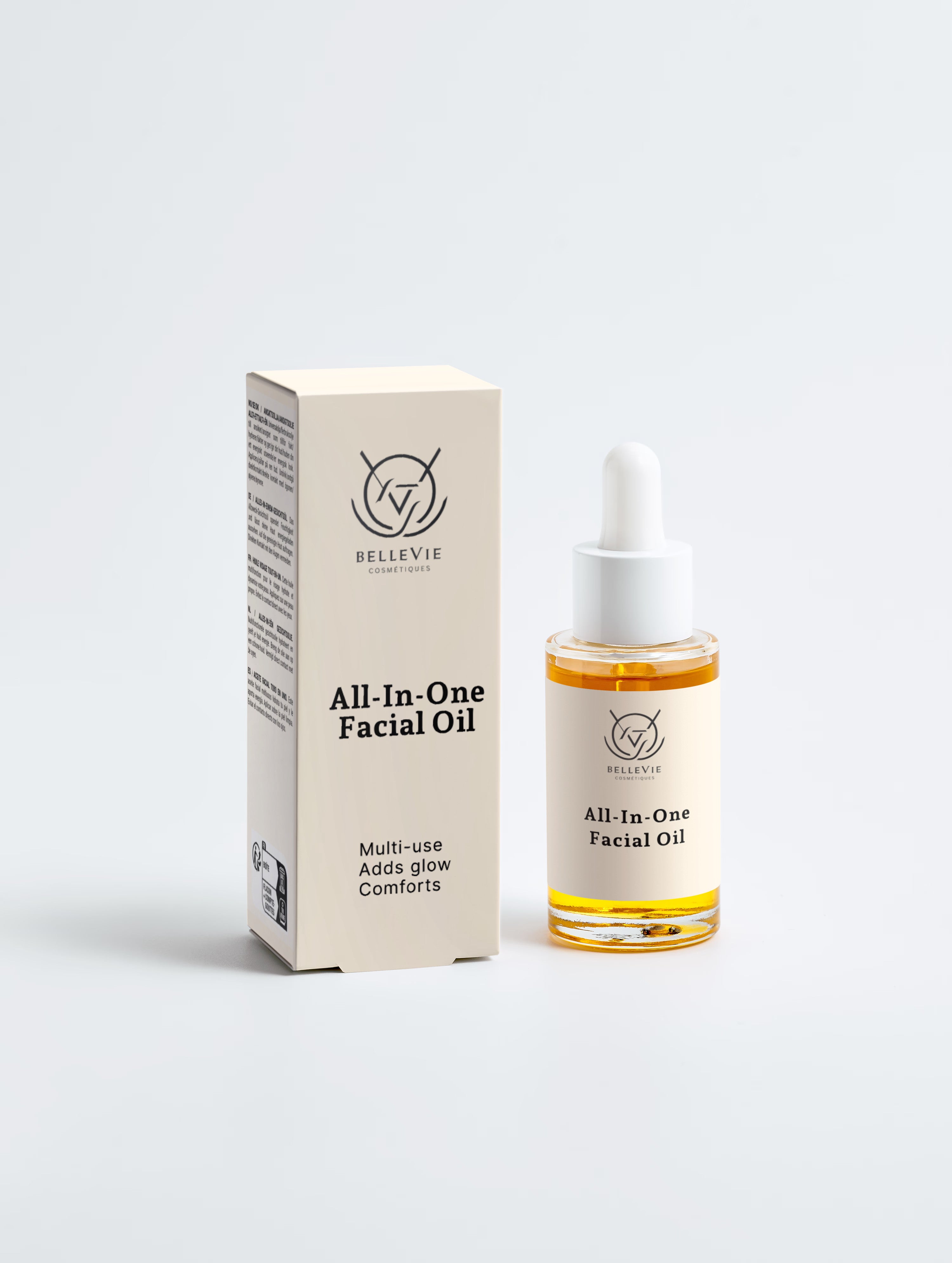 1. Anti-Aging Facial Oil 30ml with jojoba, avocado and hyaluronic acid by BelleVie – lightweight glow oil for all skin types including oily and sensitive
