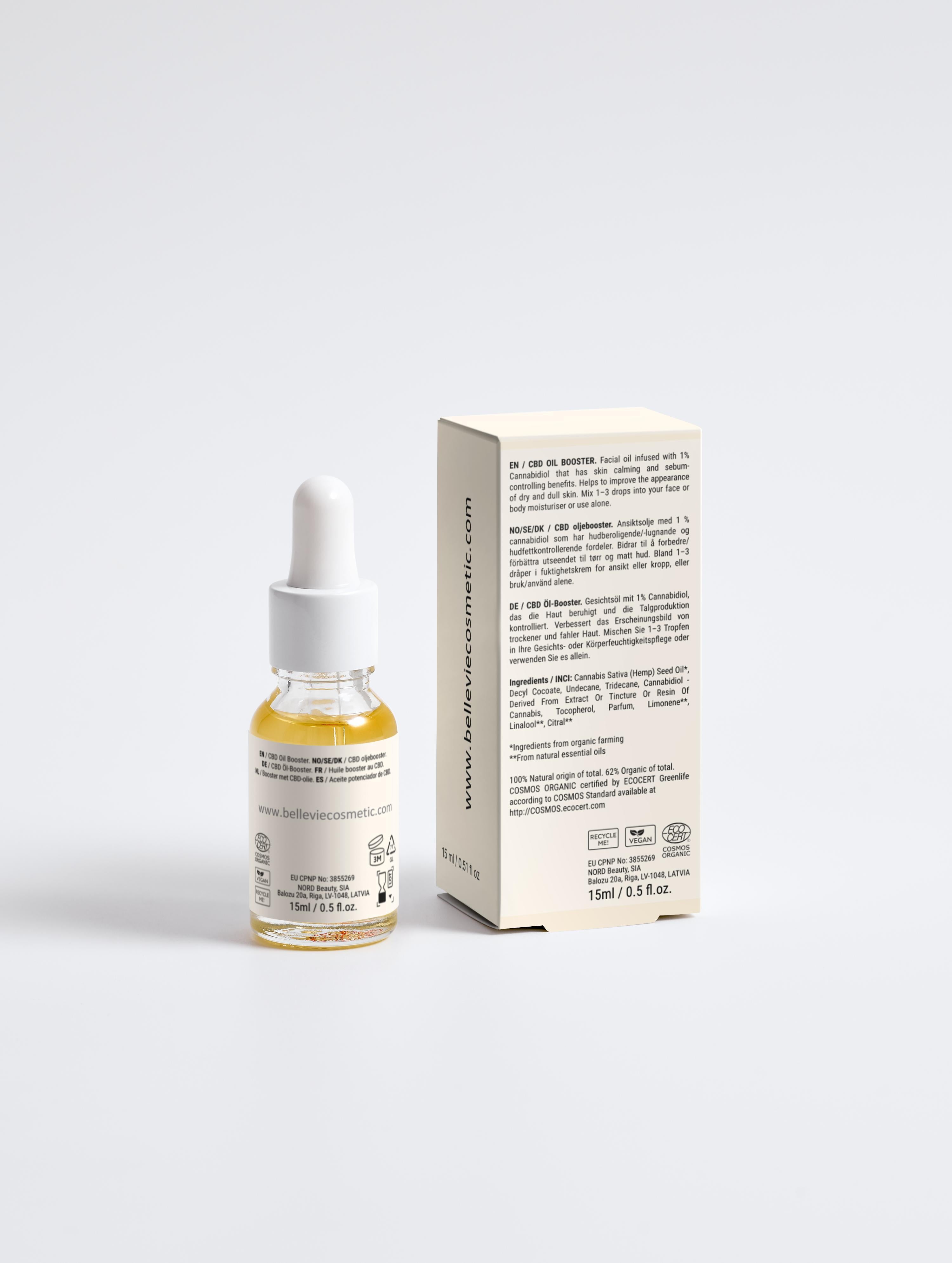 Calming Facial Oil 15ml – Økologisk Nærende Olie til Tør & Moden Hud