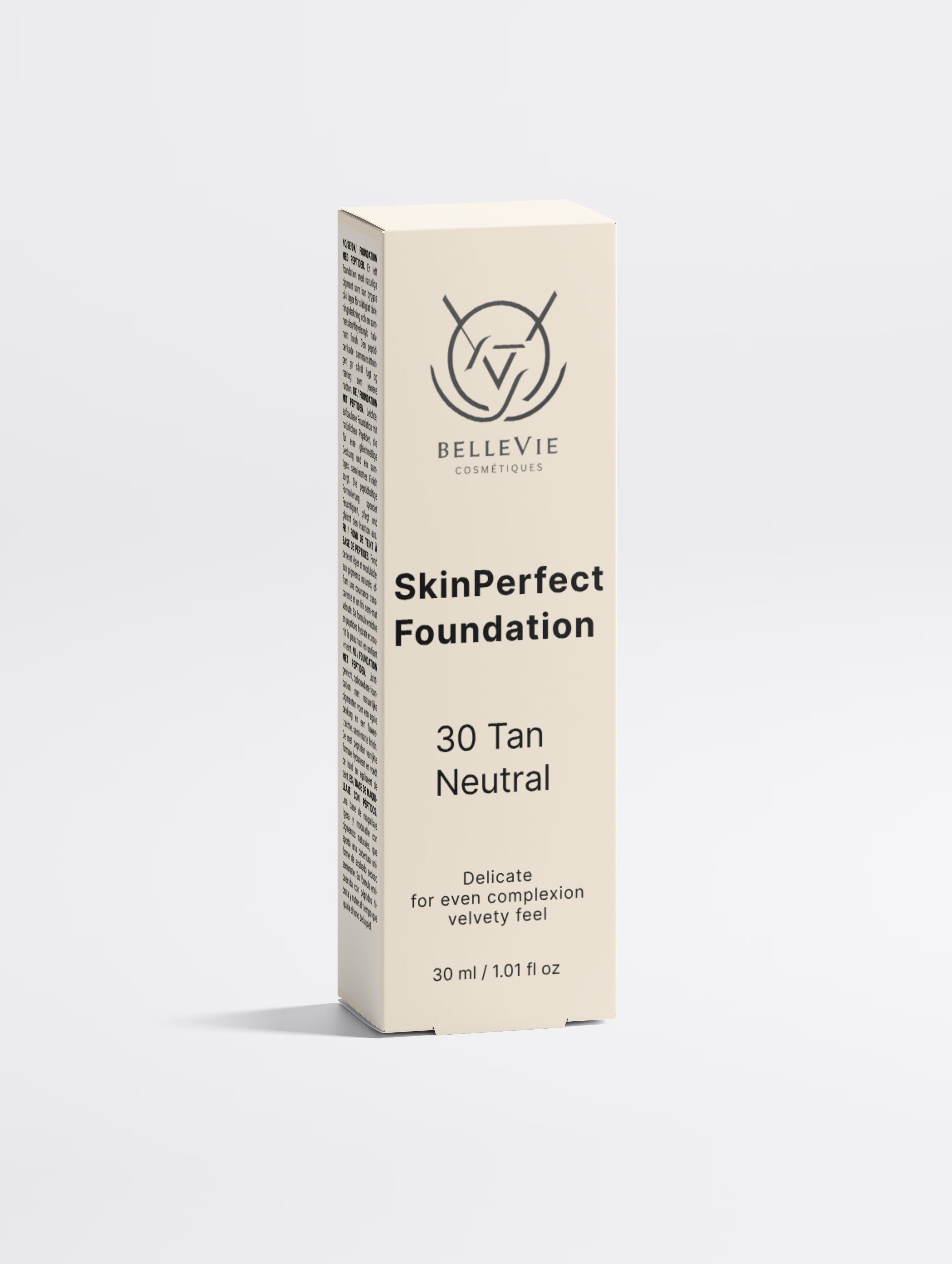 Peptide Skin-Perfecting Foundation - 30 Tan Neutral | Tan Skin, Balanced Coverage