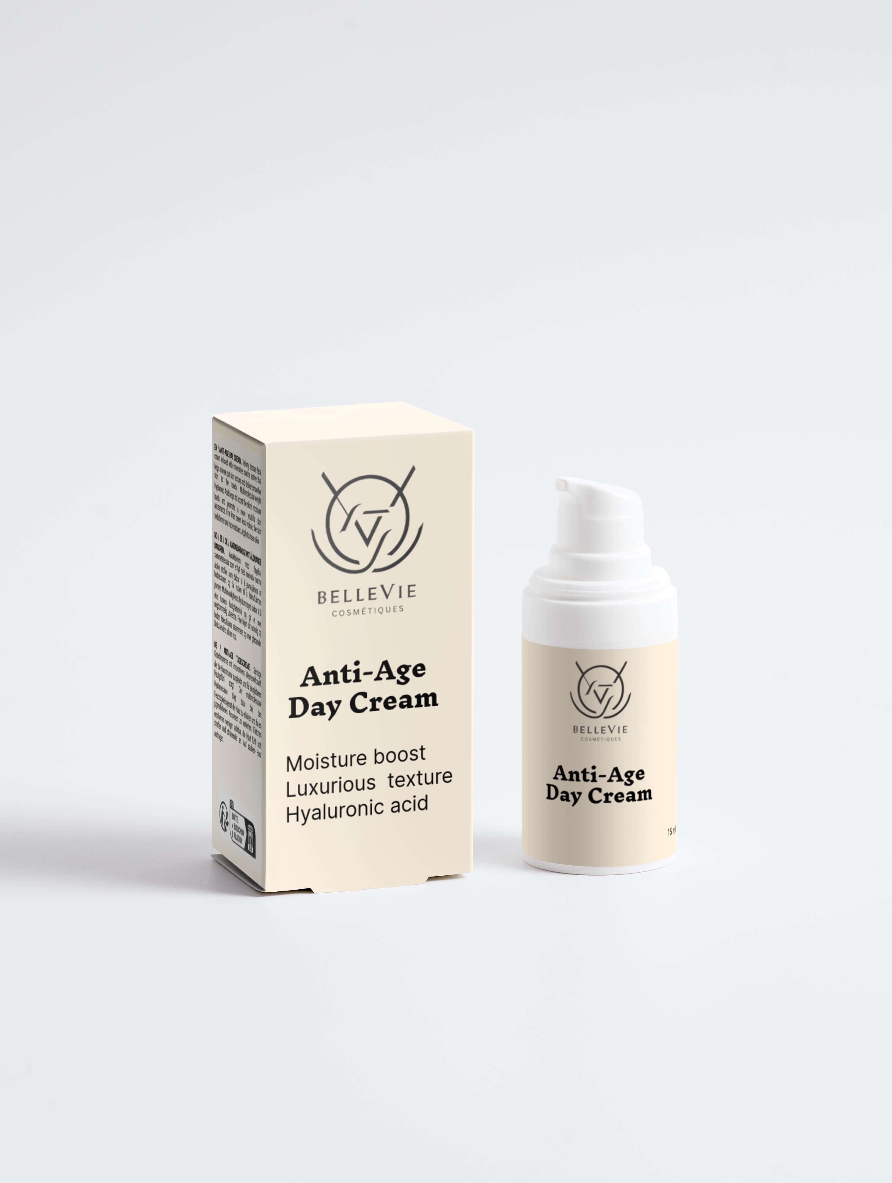Belle Vie Anti-Age Day Cream 15ml – Marine hyaluronic skincare