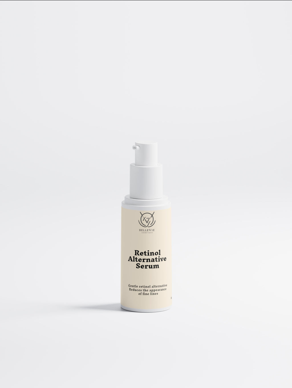 BelleVie Retinol Alternative Serum 30ml front view – Ecocert certified vegan serum
