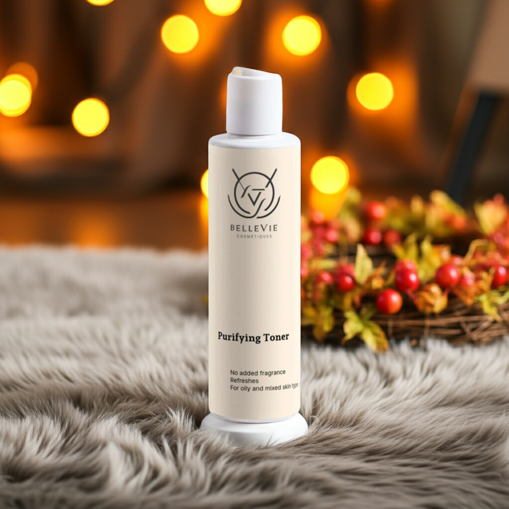 Balancing face toner designed to reduce excess oil and improve skin texture
