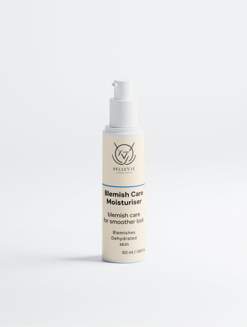 BelleVie Blemish Care Moisturiser with Zinc PCA and Hyaluronic Acid – vegan, EU-made skincare for clearer skin