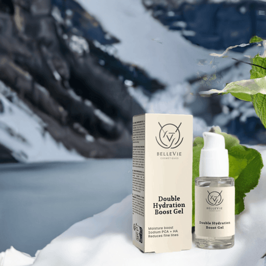 BelleVie Double Hydration Boost Gel 30ml for deep hydration and radiant skin