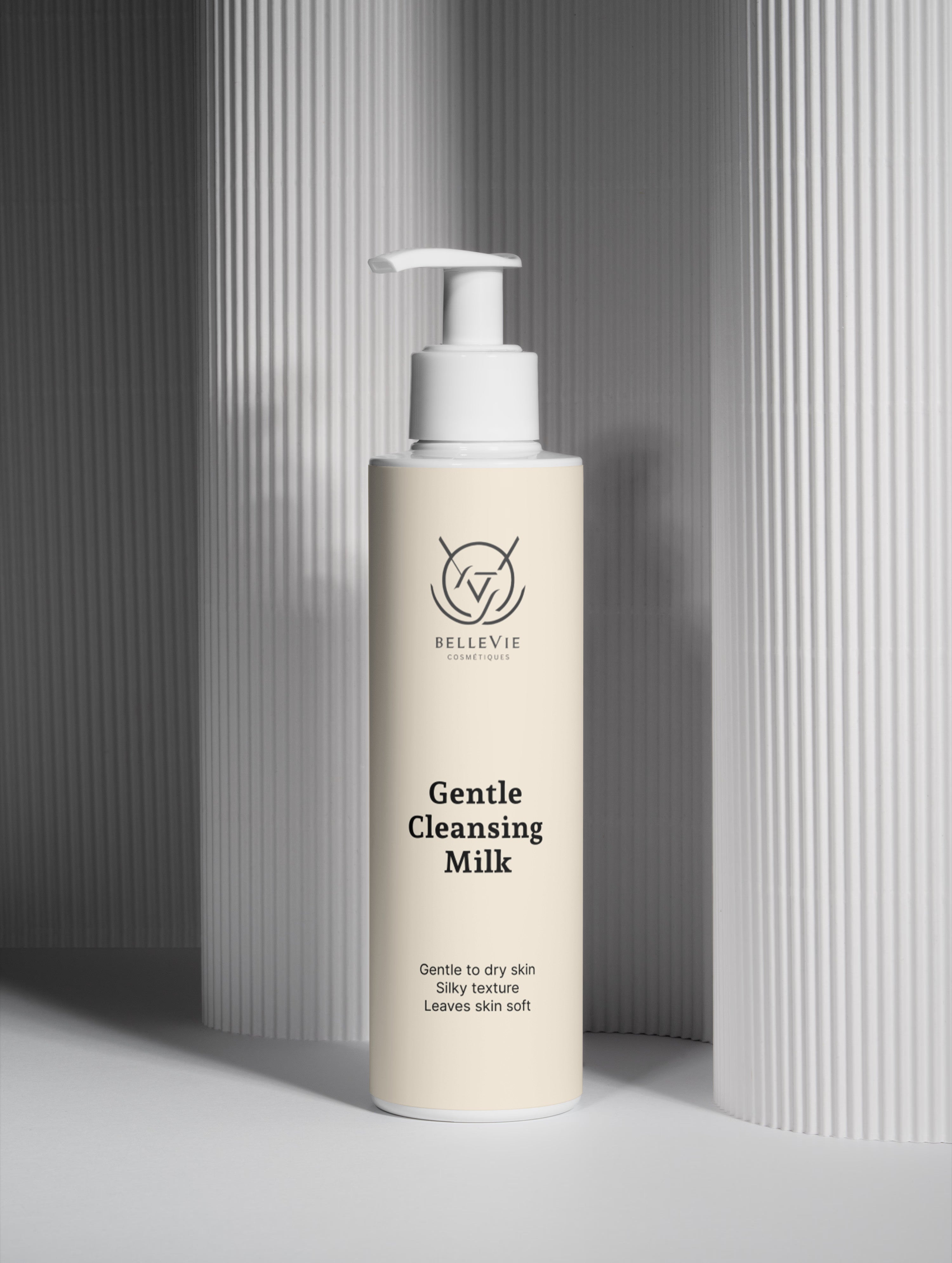 BelleVie Gentle Cleansing Milk double cleanse step - nourishing first cleanse for heavy makeup removal, suitable for mature and sensitive skin