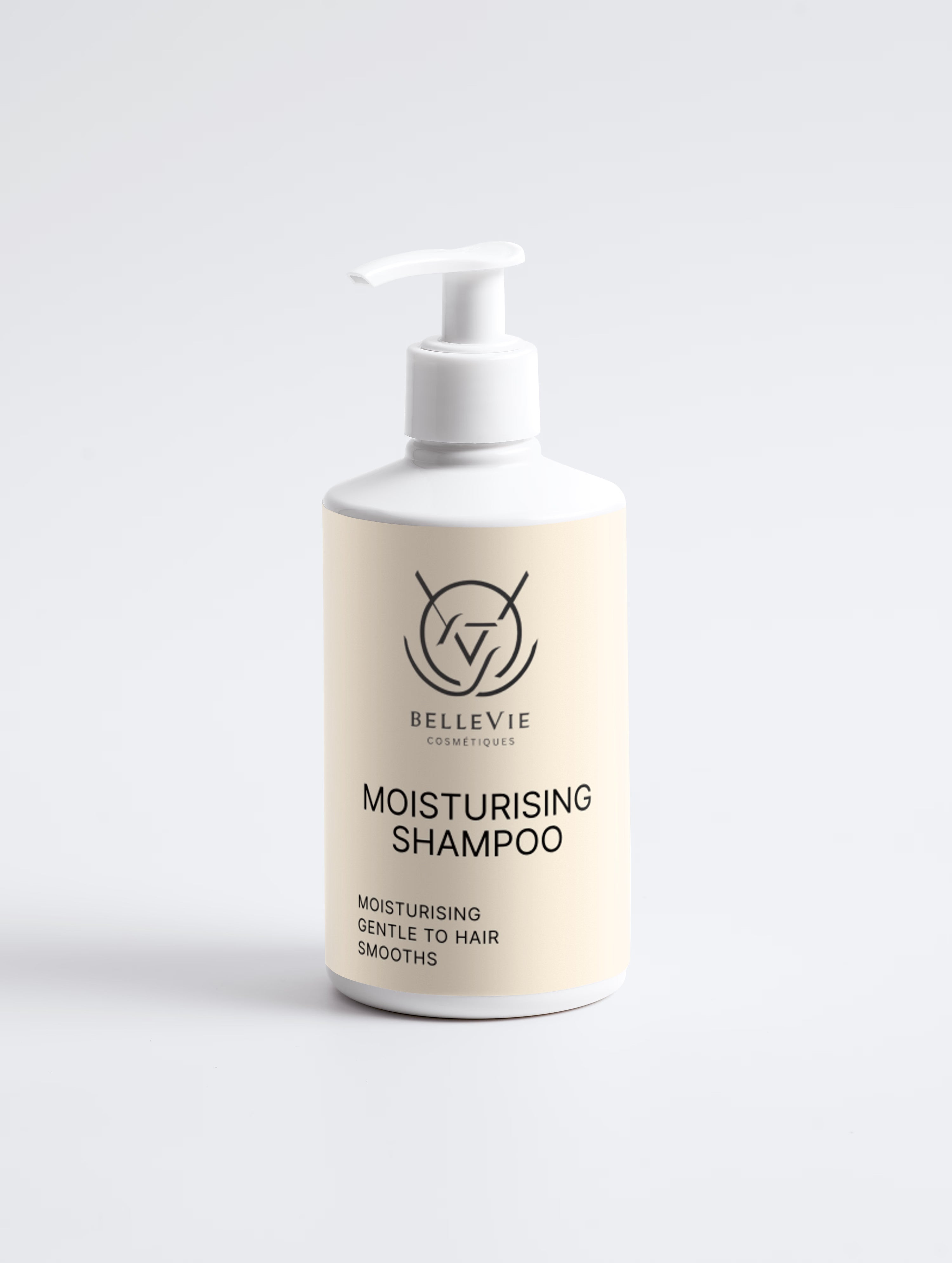 BelleVie Moisturising Shampoo 300ml - honey and aloe vera sulfate-free shampoo for dry, frizzy and colour-treated hair