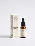 Beard oil, Softening Beard Oil in an amber glass dropper bottle with a black cap and cream branded box.