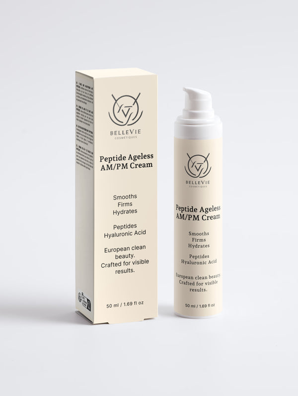 BelleVie Peptide Ageless AM/PM Face Cream 50ml with Hyaluronic Acid and Vitamin C — anti-aging moisturiser