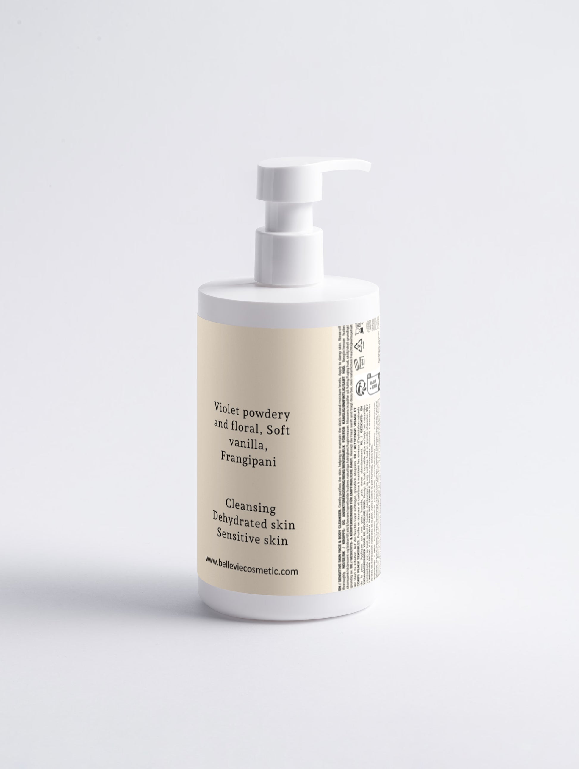 BelleVie gentle sensitive skin cleanser with Sodium PCA and betaine – allergen-free, nut-free, vegan, EU-made