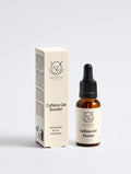 Bellevie Cosmetics Caffeine gel booster and box on a white background