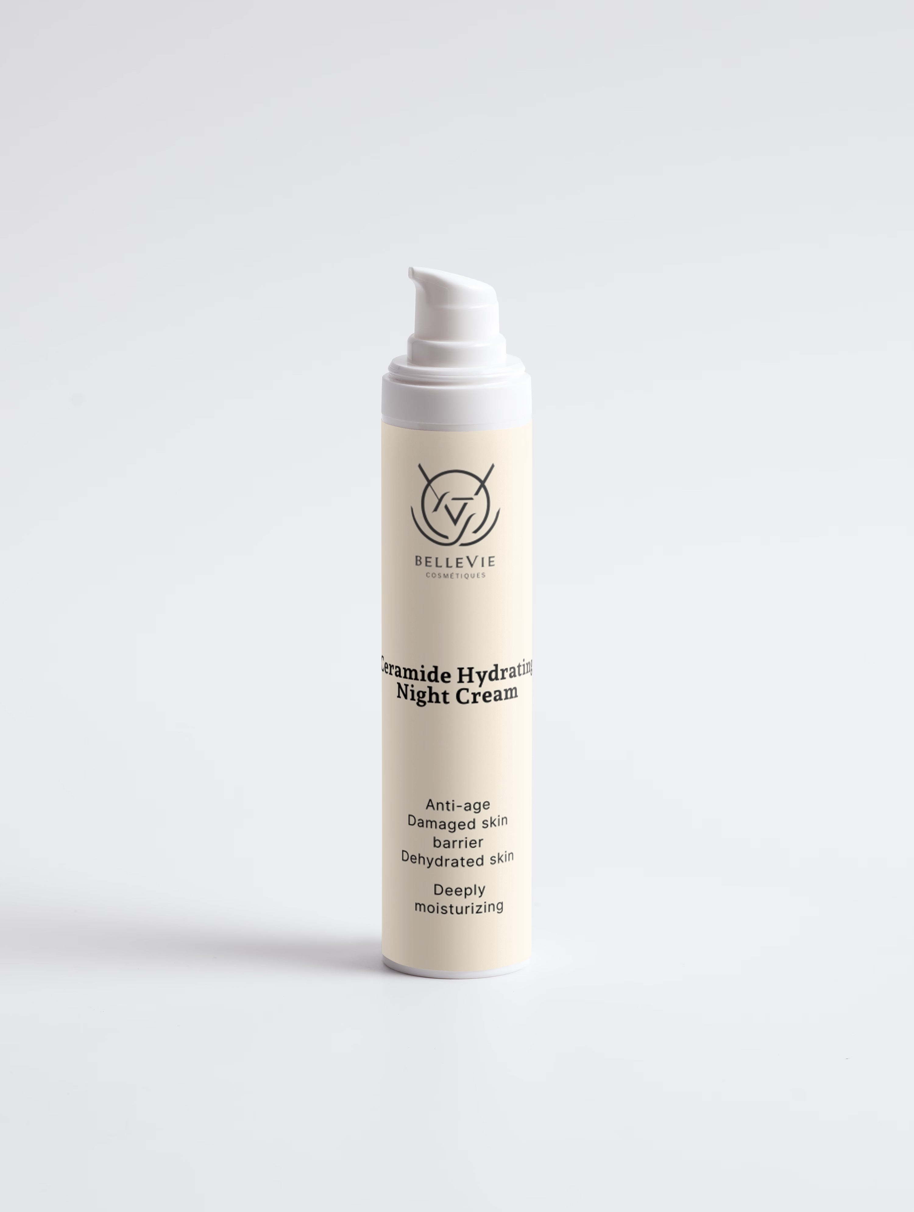 Best ceramide night cream 50ml for overnight hydration and barrier repair – with aloe vera, jojoba oil and sodium PCA, cruelty-free