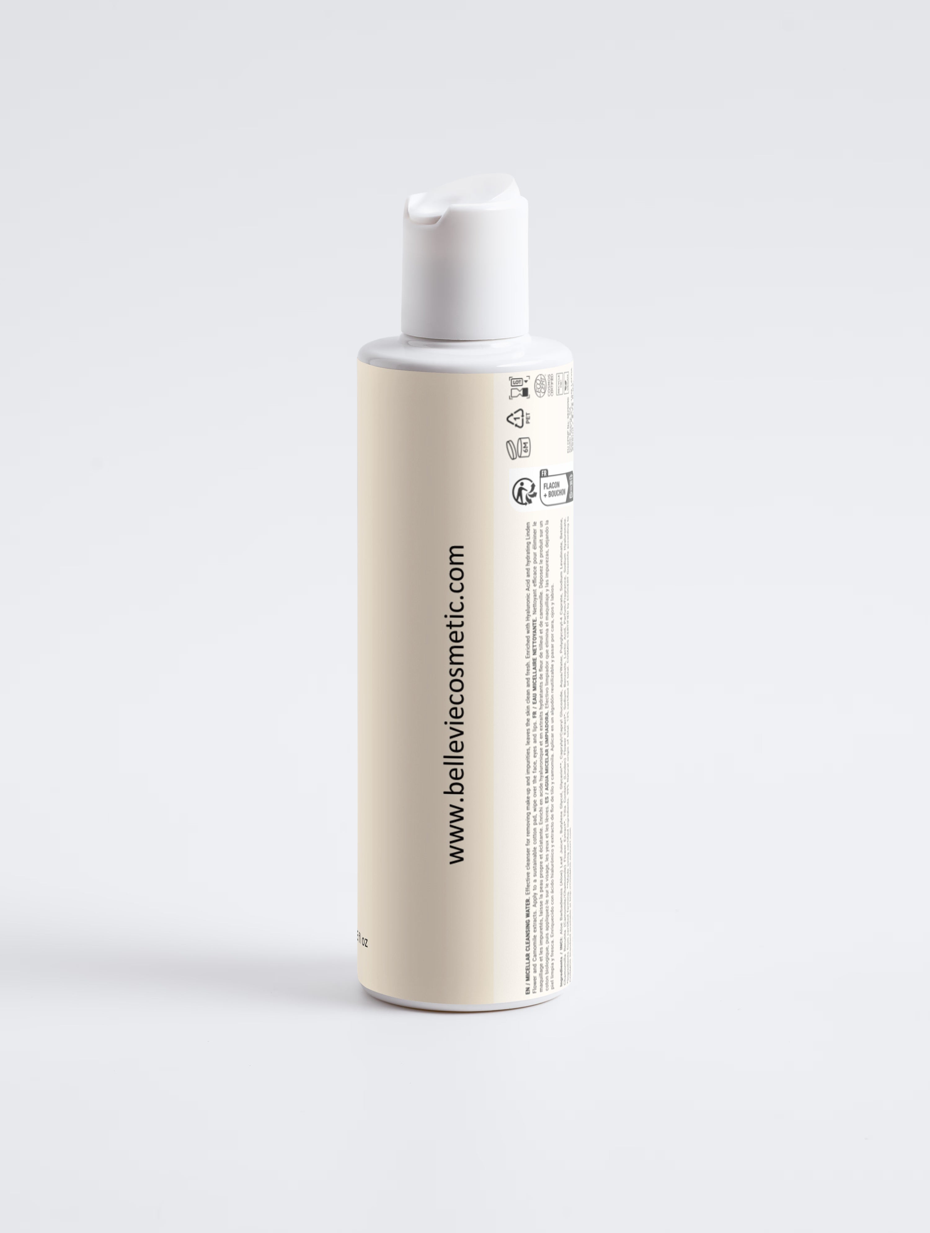 Best micellar water for sensitive skin UK and USA - BelleVie 200ml with linden, chamomile and aloe vera, cruelty-free