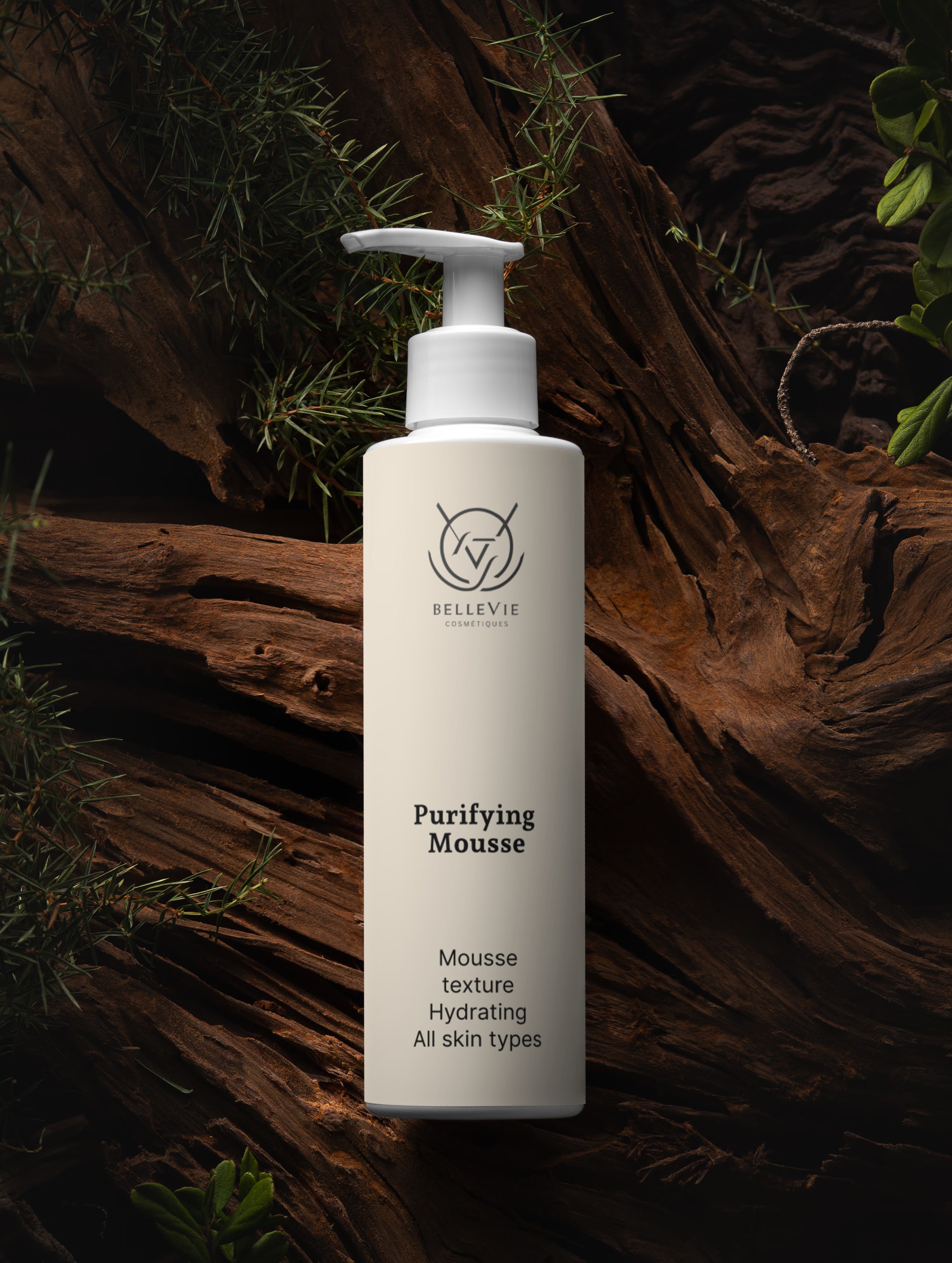 Best mousse cleanser for oily skin UK and USA – BelleVie 190ml, fragrance-free, aloe vera, anti-pollution berry extracts