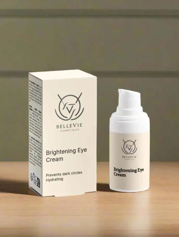 Brightening Eye Cream 15ml texture - lightweight fast-absorbing formula suitable under makeup and for men's daily grooming