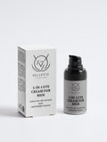 Bottle and box of Bellevie 3-in-1 Eye Cream for Men on a white background