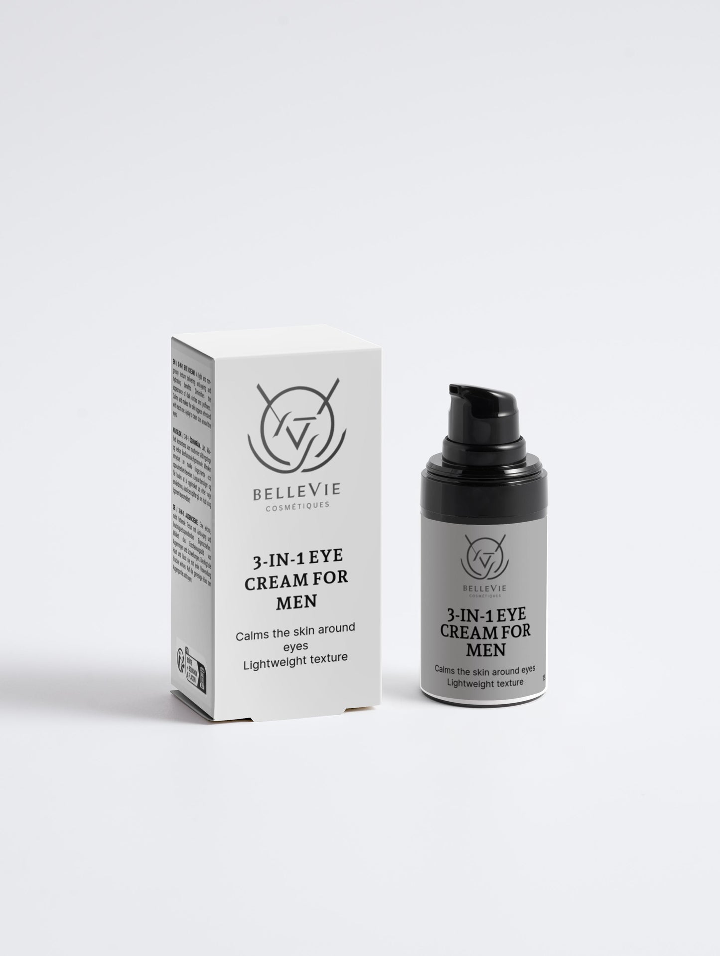 Crema 3 en 1 para Ojos para Hombres 15ml – Hidrata, Ilumina y Rejuvenece (1% CBD)