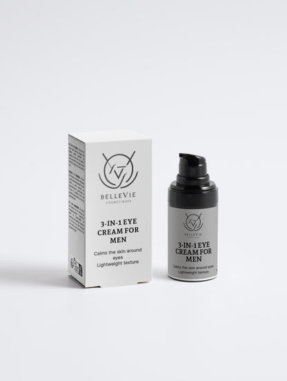 Crema 3 en 1 para Ojos para Hombres 15ml – Hidrata, Ilumina y Rejuvenece (1% CBD)