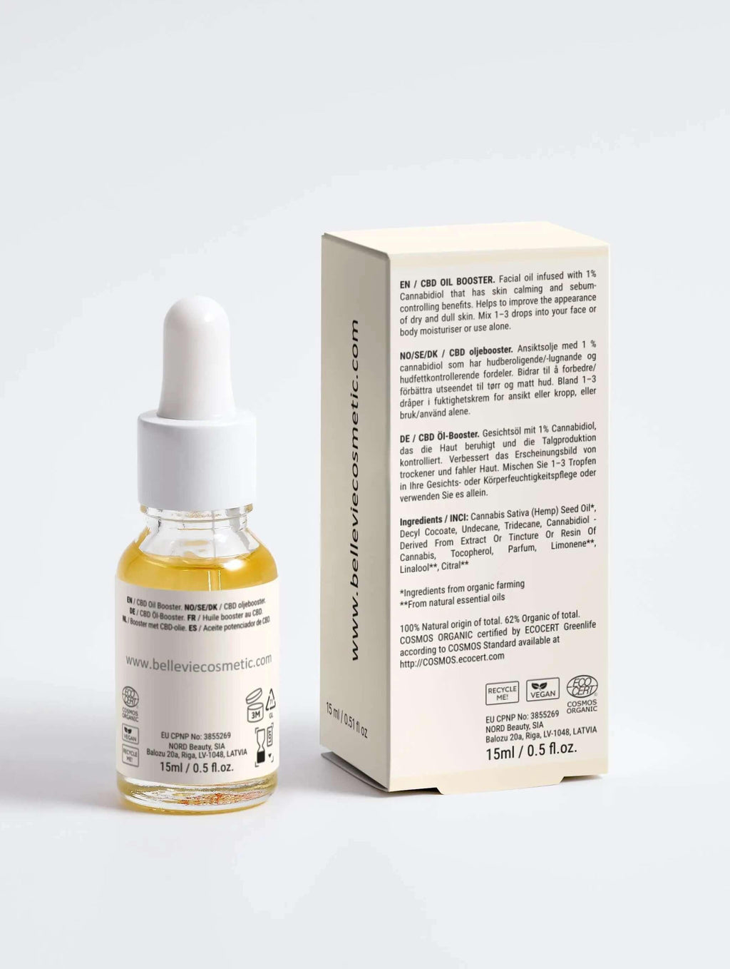 Calming Facial Oil 15ml - BelleVie Cosmétiques