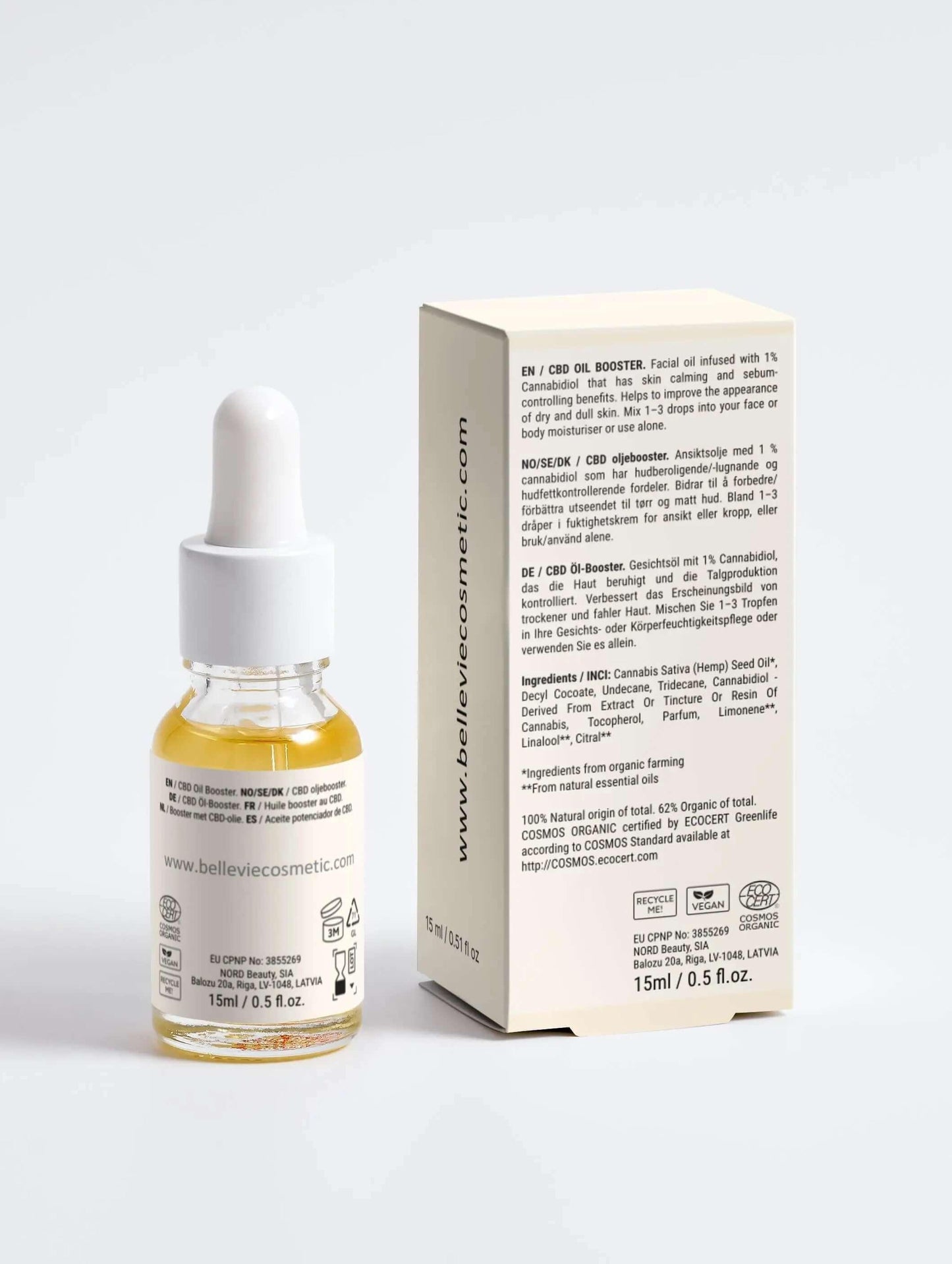 Calming Facial Oil 15ml - BelleVie Cosmétiques