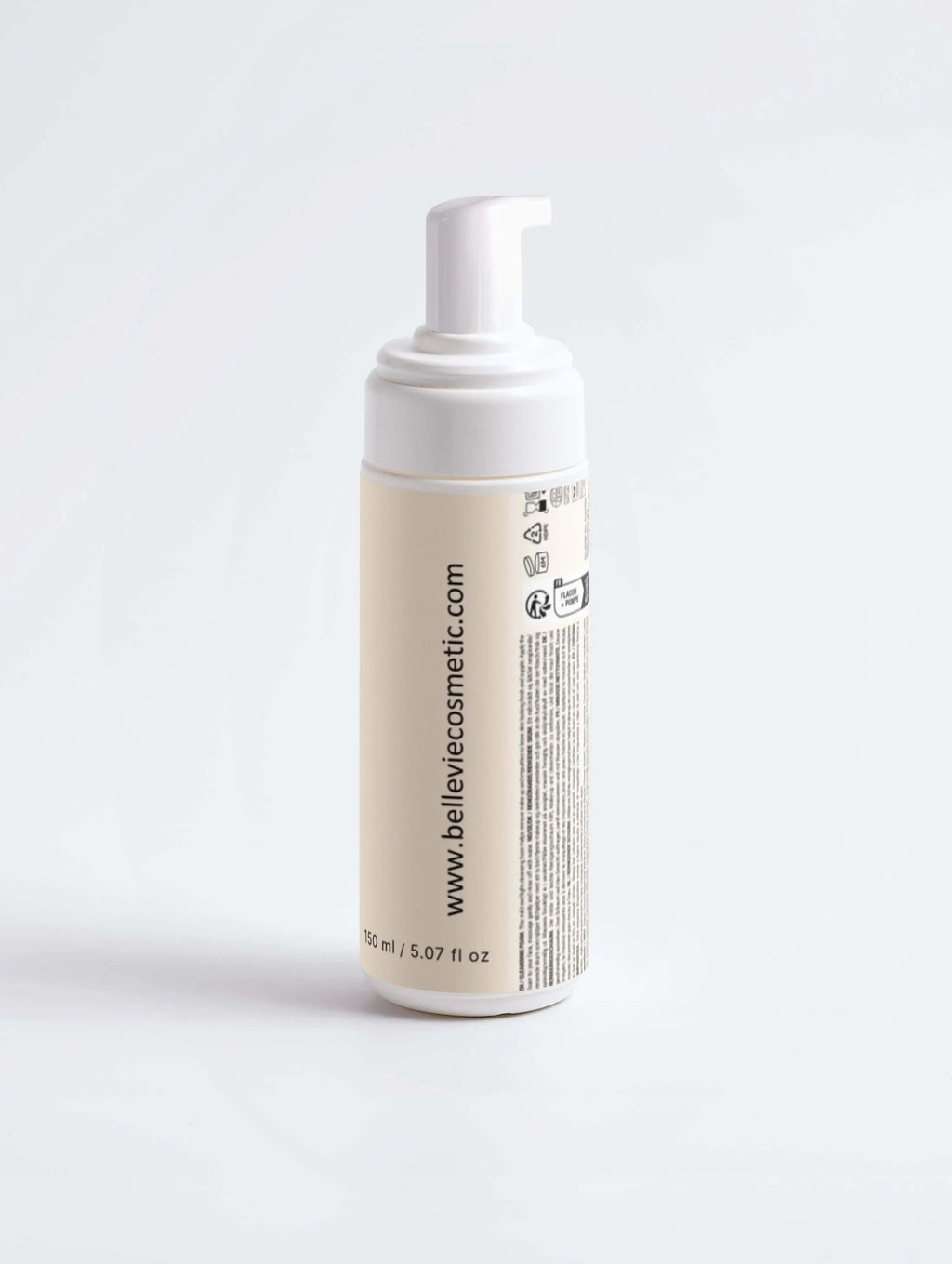 alt="Bellevie Cosmetic Cleansing Foam 150ml with box, aloe vera for deep cleansing and radiant skin, natural, vegan, cruelty-free"