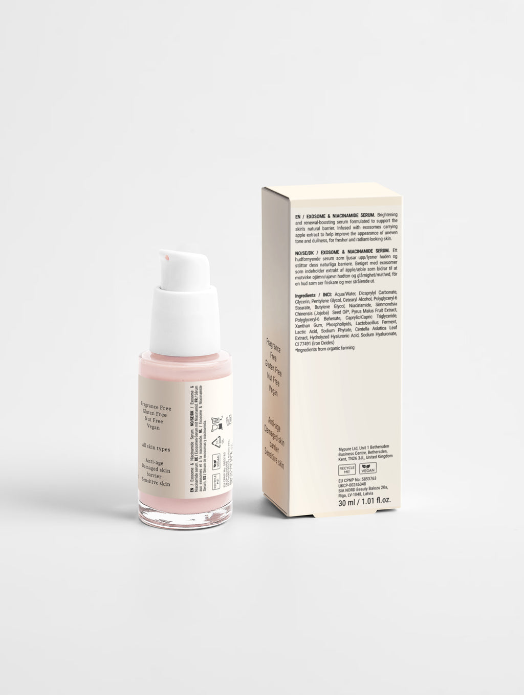 Exosome & Niacinamide Cell Renewal Serum 30ml - Advanced Skin Barrier & Radiance Support
