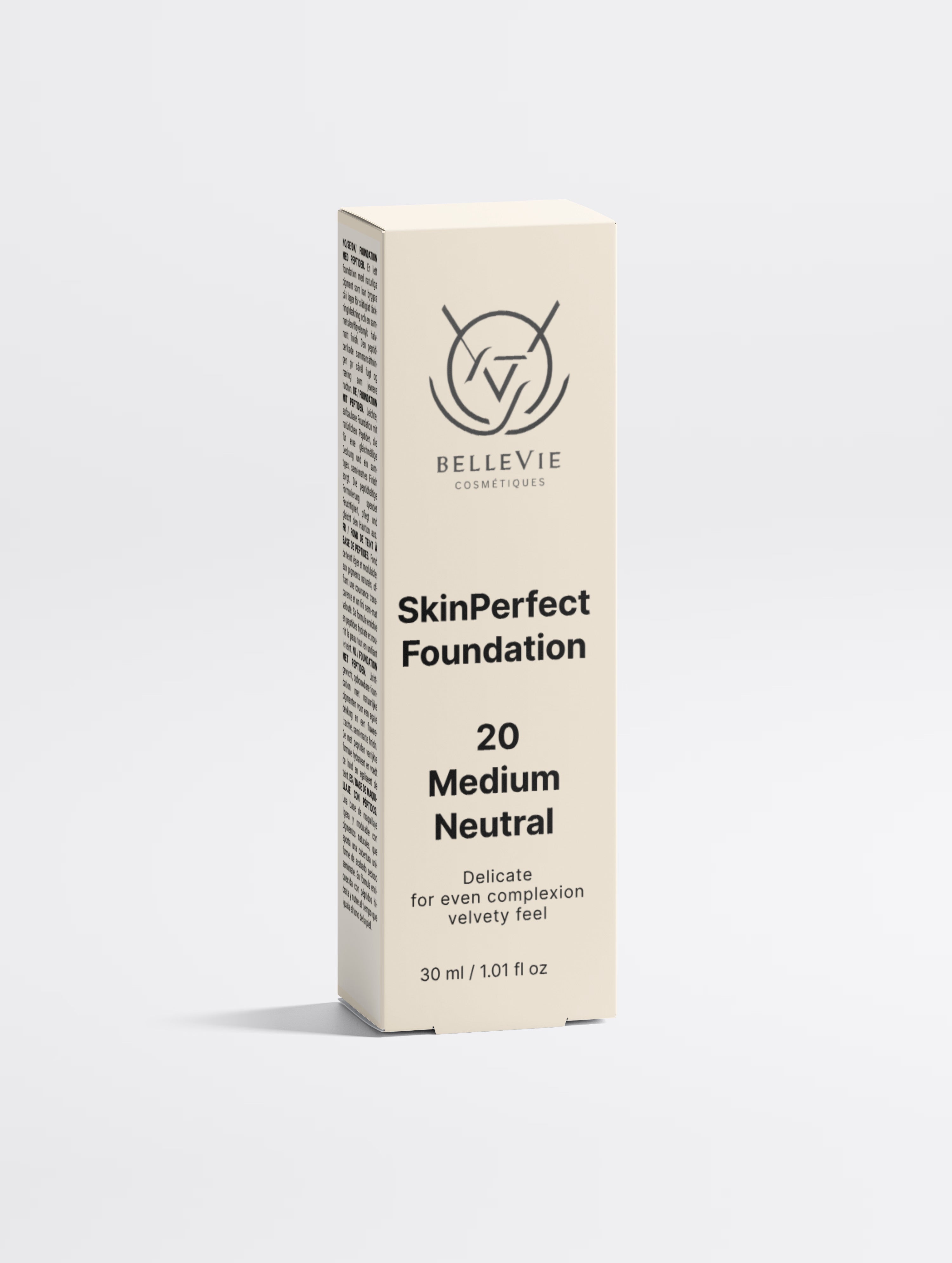 Peptide Skin-Perfecting Foundation - 20 Medium Neutral | Everyday Balanced Coverage