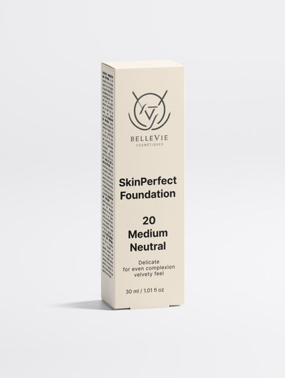 Peptide Skin-Perfecting Foundation - 20 Medium Neutral | Everyday Balanced Coverage